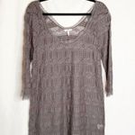 Joie  Brea Lace Dress in Storm Gray Size Medium Photo 0