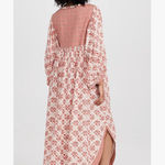 Free People  Hazy Maisy cotton Indian print boho maxi prairie dress XS S Photo 0