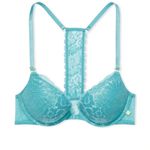 Victoria's Secret Victoria’s Secret Sexy Tee Lace Push-Up T-Back Bra front clasp 32C teal blue Photo 7