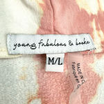 Young Fabulous and Broke Young Fabulous Broke | M/L | Raissa Tie-Dye Pink/Sage Snap Sleeve Slouchy Hoodie Photo 4