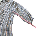 Tigerlily  Women's Multicolor Striped Shirt Dress M Midi Half Sleeve Casual Photo 4