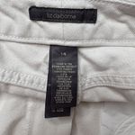 Liz Claiborne Vintage  Shorts Denim Jorts White Classic Fit Womens Size 14 plus Photo 2