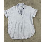 Madewell  Linen-Blend Swenson Popover Shirt Size XS Distant Lavender Beach Summer Photo 2