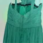 Bari Jay Forest Green Maxi Formal Dress Size 16 Photo 4