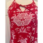 Westport  Red Embroidered Floral Sleeveless Halter‎ Dress - Summer Casual Party Photo 1