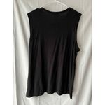 James Perse  Sleeveless Black Sheer Muscle Tank Size 4 Photo 1