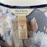 Ma Cherie Maternity Blue Floral Dress Nursing Friendly Small Size undefined Photo 2