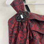 Torrid  Burgundy Red Black Floral Spaghetti Strap Dress Sz 14 Y2k Goth Photo 2