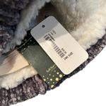 Soft Surroundings  Grey Chenille Knit Beanie Faux Fur Lined Pom Pom Top Photo 9