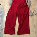 Bebe NWT Red Halter Ruffle Neck Jumpsuit sz 3x Photo 13