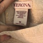 Merona  Womens Tweed Metallic Mini Skirt Size 10‎ Gold Sparkle ALine Pleated Photo 2