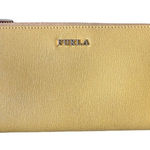 Furla Leather Yellow Zip Zippy Accordion Wallet EUC Photo 0