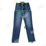 Evereve  The Ever Straight Ankle Jeans Medium Wash Mid Rise Stretch Denim Size 25 Photo 3