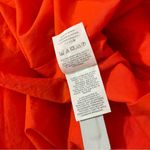 J.Crew Linen Citrus Orange Classic Ruffled Faux Wrap Skirt Knee Length Women 8 M Photo 12