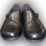 Dansko  Franny Black Leather Velcro Slip On Loafers Comfy Nursing Shoes 41 Photo 3