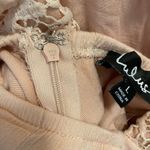 Lulus Lulu’s Star Spangled Pink Backless Lace Romper Size Large. Photo 8