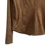 Athleta Women's Large Animal Print Salutation Jacket Brown Long Sleeve Photo 4