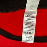 Merry Christmas Tree Embroidered Appliqué Santa Bears Women Sz L Red Sweatshirt Size L Photo 7