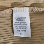 Love j  Tan Sleeveless Bodycon Midi Dress NWOT Size XL Stretchy Ribbed Knit Dress Photo 6