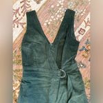 Lulus Absolutely Cute Dark Green Corduroy Faux-Wrap Skort Romper Photo 5