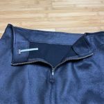 Free People Skirt Womens Medium Black Faux Suede Wrap Style Front Slit Pencil Photo 8