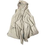 Joie  Cashmere Hooded Cardigan Small Waterfall Open Front Sleeveless Beige Soft Photo 8