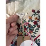 Umgee ‎ Boho Bliss Floral Embroidered Mini Dress - Ivory, Bell Sleeves, Size M Photo 7