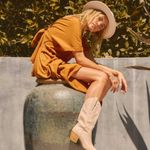 Free People Beach Sorrento Midi Dress Orange (xsmall) canvas simple comfy Photo 11