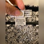 St. John SPORT Keyhole Front 3/4 Sleeve Open Knit Sweater Gray Sz Medium Photo 2