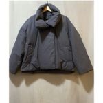 Zara Quilted Puffer Coat ZW CollectionSize M Black Size M Photo 4
