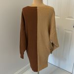 Amur Samira Two Tone Overlap Wool Sweater Dress Size XS Photo 4