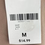 Forever 21 Women's Beige Pull On Active Wear Running Mini Wrap Front Skort Sz M Photo 4