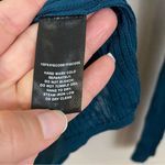 Lafayette 148 New York Scoop Neck Diagonal Rib Long Sleeve Sweater Teal Size M Blue Size M Photo 7