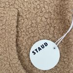 STAUD NWT  Faux Fur Sherpa Oversized Boxy Hoodie Kangaroo Pocket Comfy Furry XS Photo 4