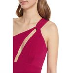 Katie May  Pink One Shoulder Cut Out Back Edgy Maxi Dress Magenta Pink Medium Photo 4