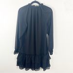 Ralph Lauren LAUREN Classic Black Embroidered Georgette Dress, Size 8 Photo 1