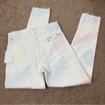 joe's jeans  | The Charlie Tonica High Rise Skinny Crop White Multi Pastel Jeans Photo 7
