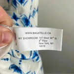 Christian LaCroix  White And‎ Blue Geometric Printed Maxi Dress Photo 7