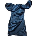 DO+BE NEW  Ella Cocktail Dress off the shoulder black satin sz small Photo 0