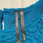 Anthropologie  Textured Teal Mini Dress Photo 2