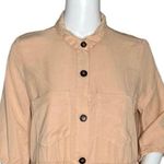 ZARA Dress Women Medium Cream Shirt Dress Button Front Casual Neutral Minimalist Photo 4