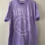 Nirvana Distressed Purple Graphic T Shirt 100% Cotton Unisex Short Sleeves XL Photo 6