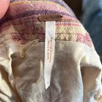 Free People Skirt Multicolor Cotton Boho Western Tapestry Art Fringe Size 4 Photo 6