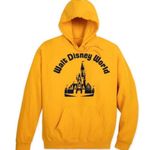 Disney NWT WORLD 50th RETRO YELLOW VAULT COLLECTION CASTLE HOODIE SWEATSHIRTS Photo 1