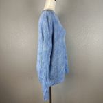 Polo  Ralph Lauren Womens Sweater Size L Large Blue Cloud Tie Dye Linen Knit Photo 5