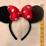 Disney Minnie Mouse Ears Red Polka Dot Bow Headband. Photo 3