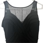 st. john's bay Black One Piece See Through & Pleated Stitch Design Swimsuit Sz 12 Photo 1