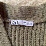 ZARA Knit Wrap Tie Cropped Cardigan Sweater Photo 4