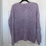 Design Lab Purple Lilac Fuzzy Sweater Size L Size L Photo 1