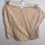 Anthropologie NWT DEFECTIVE  x Porridge Cream Lace Smocked Back Panel Tube Top XL Photo 0